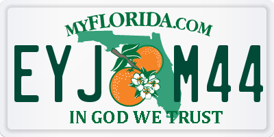 FL license plate EYJM44