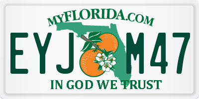 FL license plate EYJM47