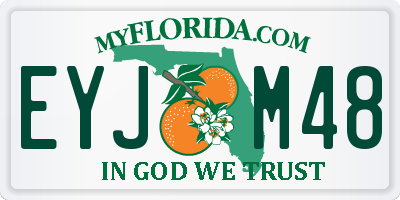 FL license plate EYJM48