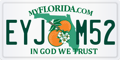 FL license plate EYJM52