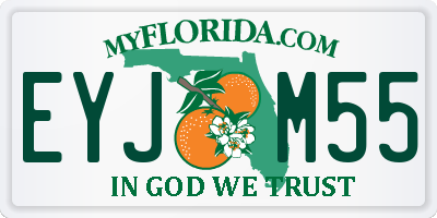 FL license plate EYJM55