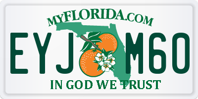 FL license plate EYJM60