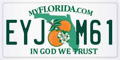 FL license plate EYJM61