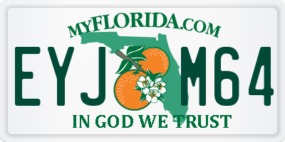 FL license plate EYJM64