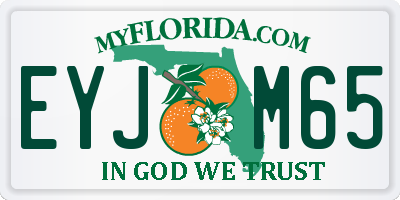 FL license plate EYJM65