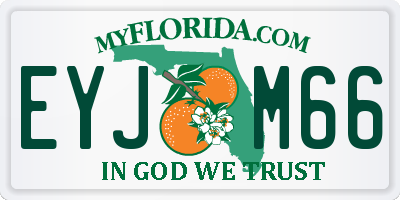 FL license plate EYJM66