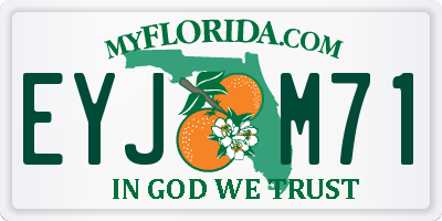 FL license plate EYJM71