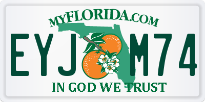 FL license plate EYJM74
