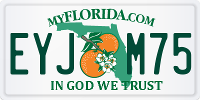 FL license plate EYJM75