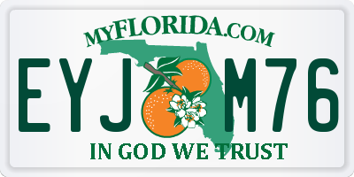 FL license plate EYJM76