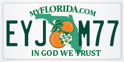 FL license plate EYJM77