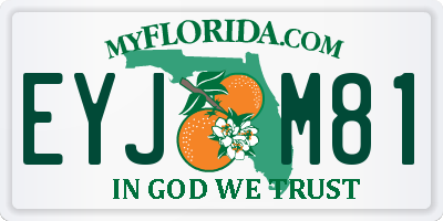 FL license plate EYJM81