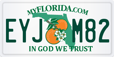 FL license plate EYJM82