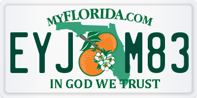 FL license plate EYJM83