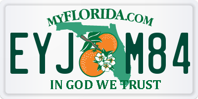 FL license plate EYJM84