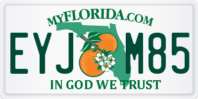 FL license plate EYJM85