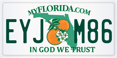 FL license plate EYJM86