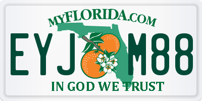 FL license plate EYJM88