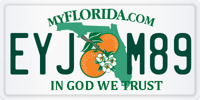 FL license plate EYJM89