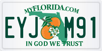 FL license plate EYJM91