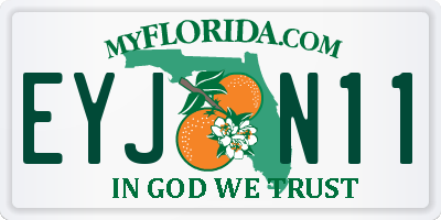 FL license plate EYJN11