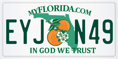 FL license plate EYJN49