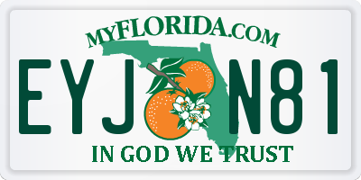 FL license plate EYJN81