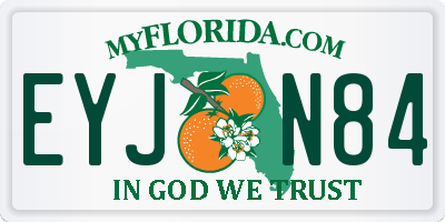 FL license plate EYJN84