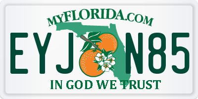FL license plate EYJN85