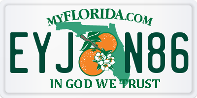 FL license plate EYJN86