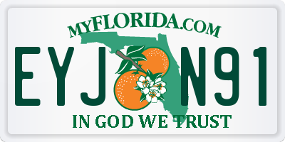 FL license plate EYJN91