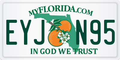 FL license plate EYJN95