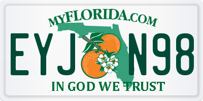 FL license plate EYJN98