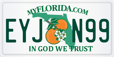FL license plate EYJN99