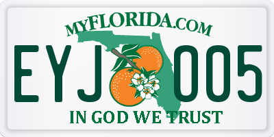 FL license plate EYJO05