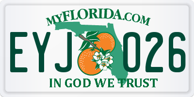 FL license plate EYJO26