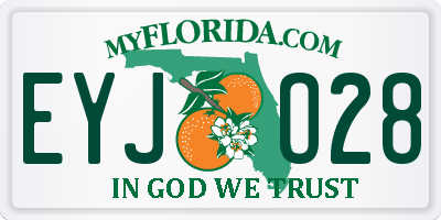 FL license plate EYJO28