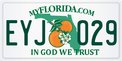 FL license plate EYJO29