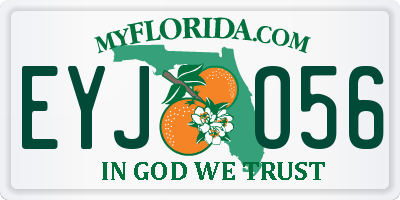 FL license plate EYJO56