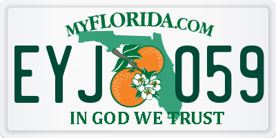 FL license plate EYJO59