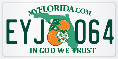 FL license plate EYJO64