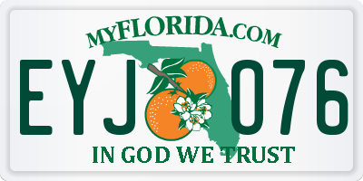 FL license plate EYJO76