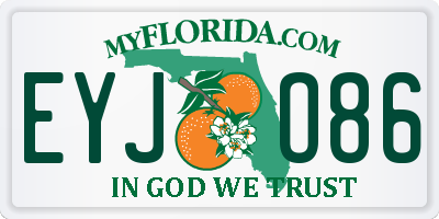 FL license plate EYJO86