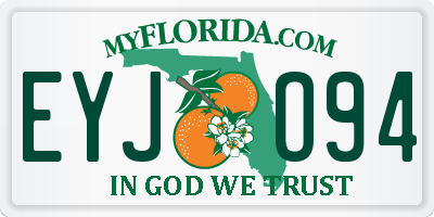 FL license plate EYJO94