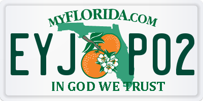 FL license plate EYJP02
