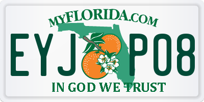 FL license plate EYJP08