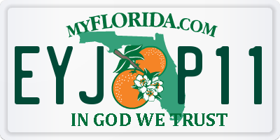 FL license plate EYJP11