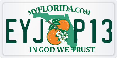 FL license plate EYJP13