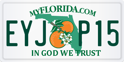 FL license plate EYJP15