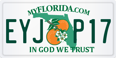 FL license plate EYJP17